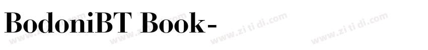 BodoniBT Book字体转换